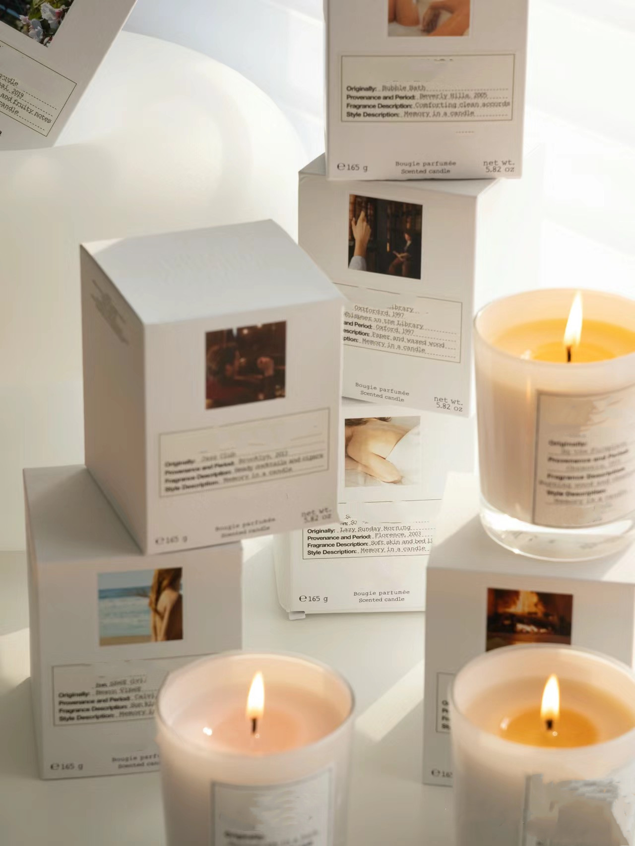 Scented Candle High Quality Fragrance Wax Incense Lazy Sunday Morning Perfume Candle 165g jazz club autumn vibes bubble bath Bougie Parfum Scented Can