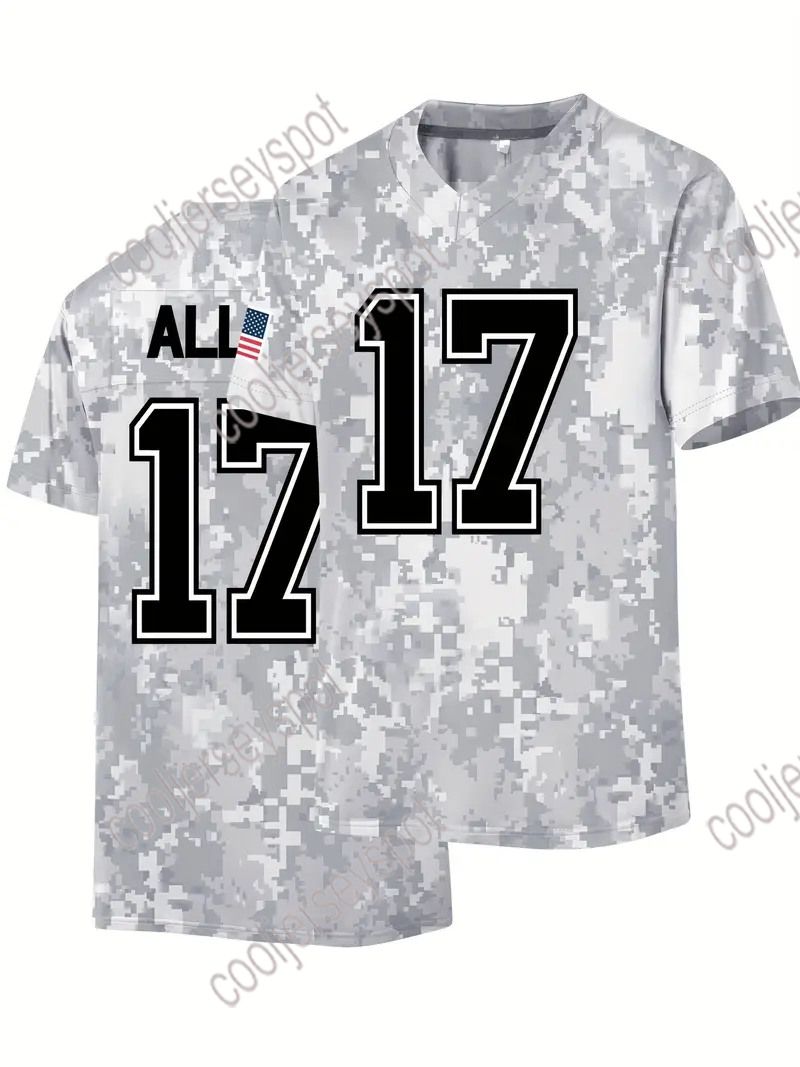 Custom 17 Allen Football Jerseys Kincaid Keon Damar Ham Dawson Knox Kelly Jersey Any Name Any Number Women Youth Men