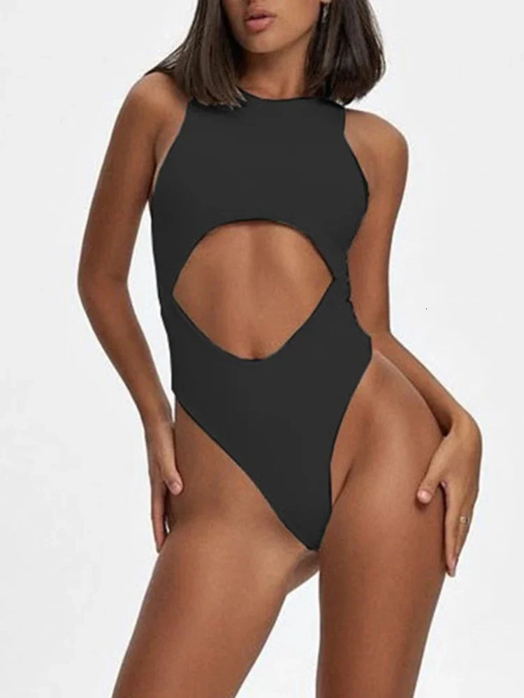 Fashion Bodysuit Hollow Out Y2k Mujer Body Sexy Bodys Backless for Women Slim Libertine Outfit Emo 240423
