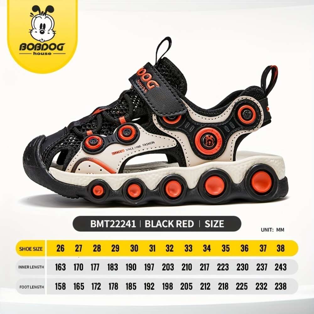 BOBDOG House Unisex Kid's Close Toe Breathable Sandals Comfy Durable Beach Water Shoes for Boy's & Girl's Outdoor Activities BMT22241