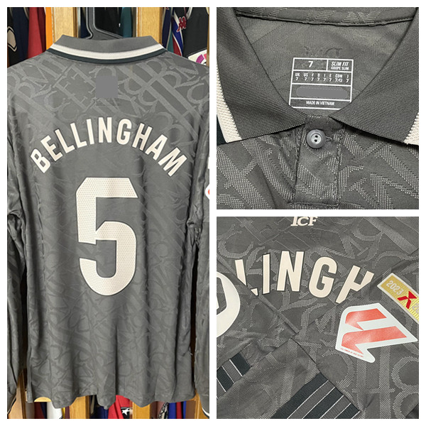 Match Worn Player Issue 2425 third Shirt Jersey Long and Short sleeves Modric Vini Rodrygo Belling Football Custom Name Patches