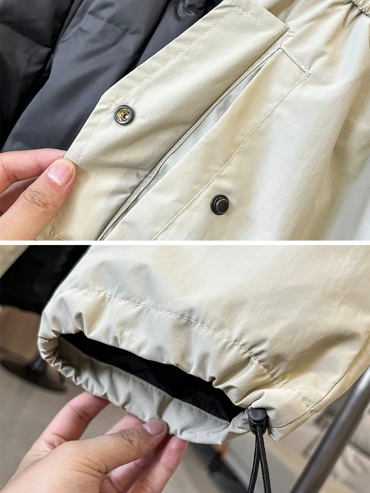 Winter Puffer Warm Pants 90 White Duck Down Padded Straight Trousers Male Windproof Waterproof Snow Cold Thermal Casual 241120