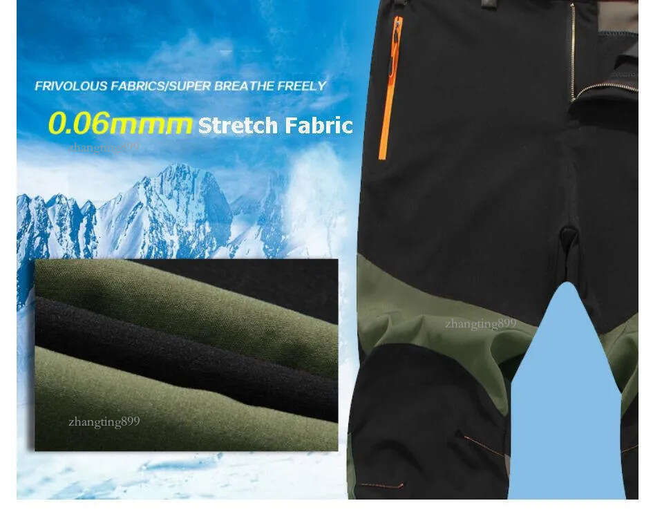 Men's Pants Men Soft Outdoor Waterproof Walking Hiking Trousers Breathable Plus Size L-4XL