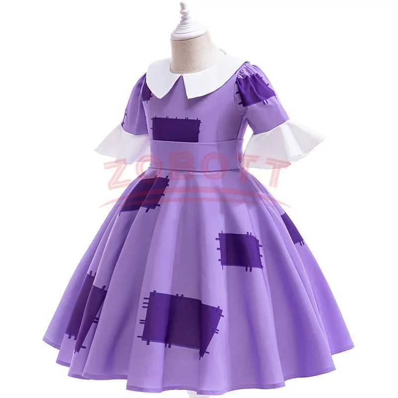 Ragatha cosplay costume magic digital circus girl princess dress 3-10 years childrens printed clothing childrens party Vestido children W241122