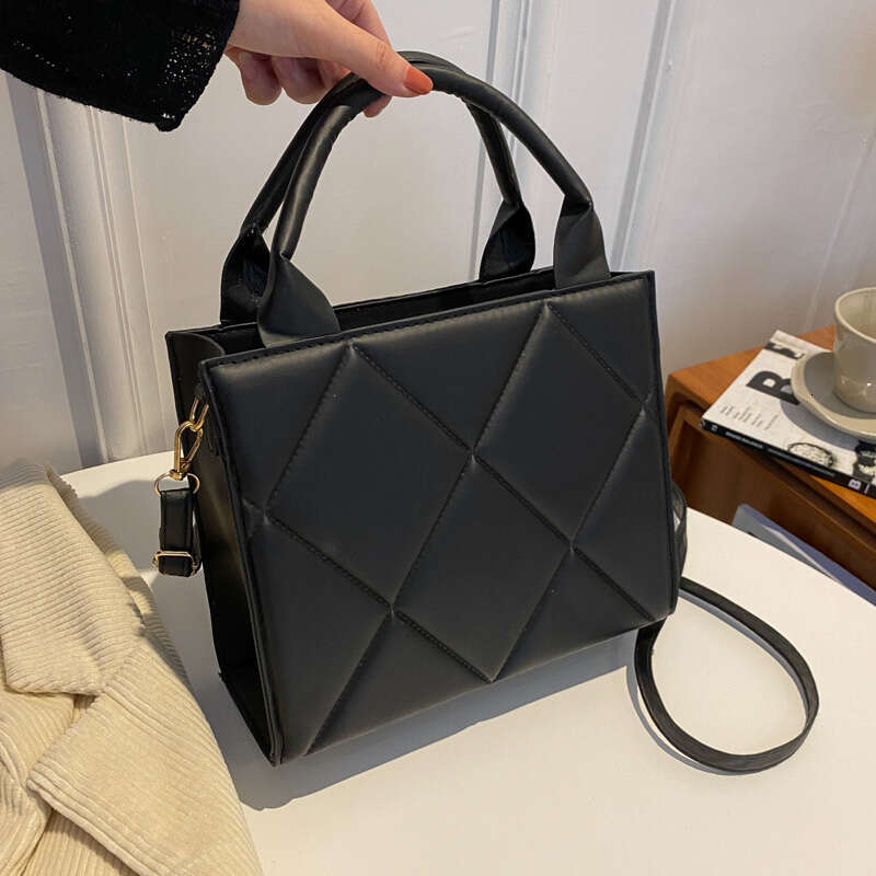 Casual Large Capacity Ladies Handbags Top-handle Fashion Plaid Crossbody Shoulder Bags For Women Gift