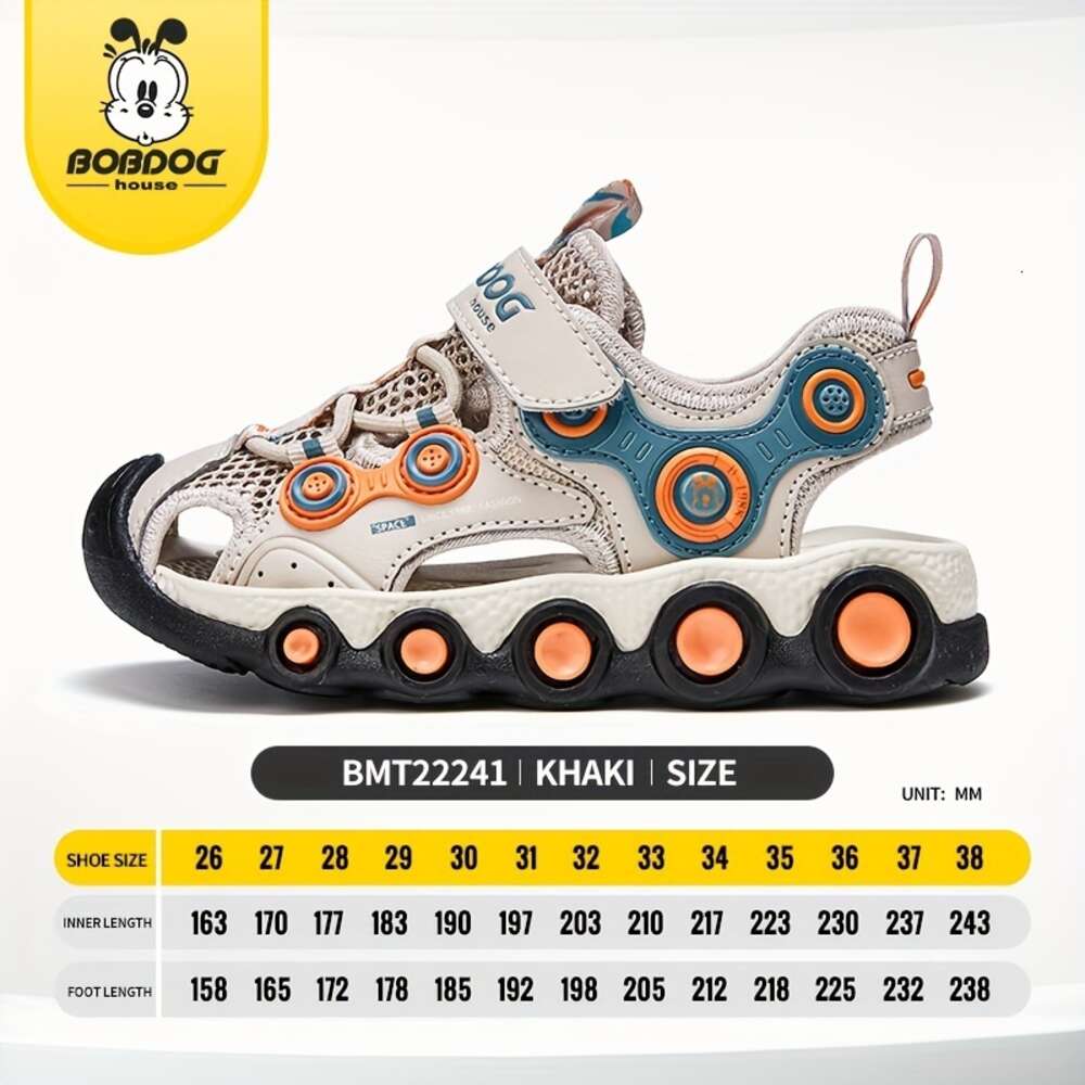 BOBDOG House Unisex Kid's Close Toe Breathable Sandals Comfy Durable Beach Water Shoes for Boy's & Girl's Outdoor Activities BMT22241