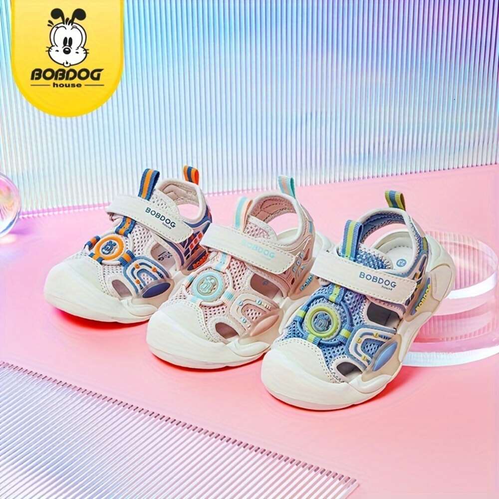 BOBDOG House Unisex Kid's Toddler's Protective Close Toe Breathable Sandals ComfyDurable Soft Sole Beach Water Shoes for Boy's & Girl&#