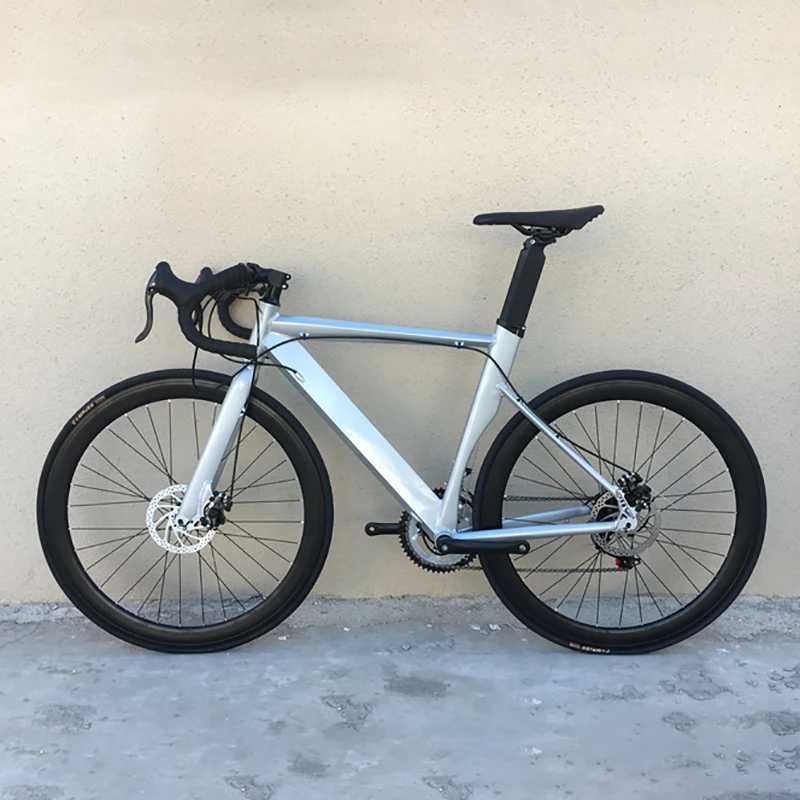Bikes 700C Road Bike Aluminum Alloy Frame Bicycle Speeds Double Disc Brake City Commuter 40mm Rim Height Racing 48cm 52cm