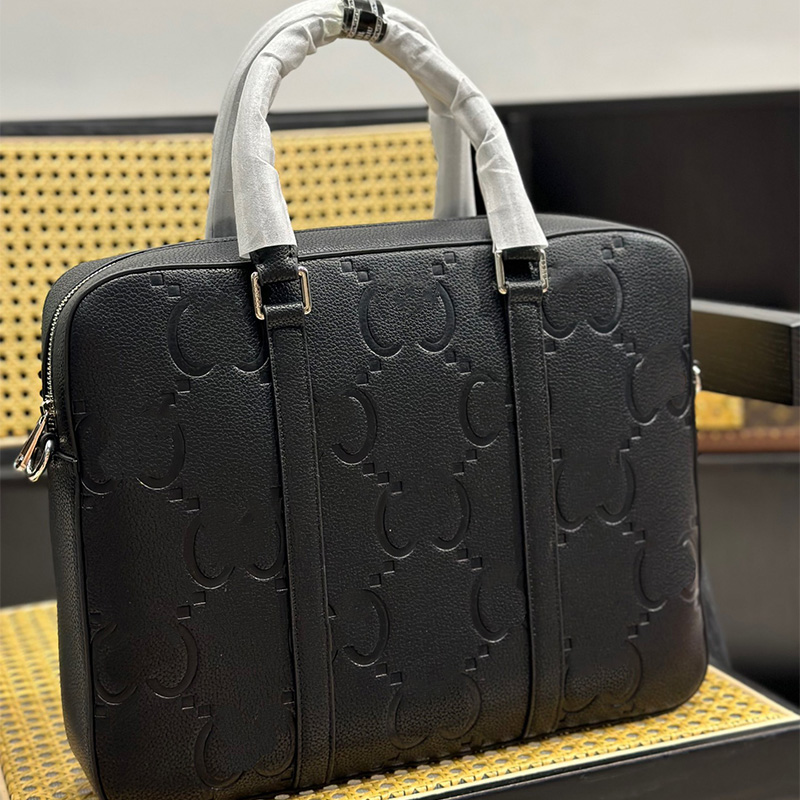 Briefcase Laptop Bag Designer Business Bags Mens Handbag Letter Design Tote Leather Large Capacity Handbags Fashion Crossbody Briefcases CYG24042302-20