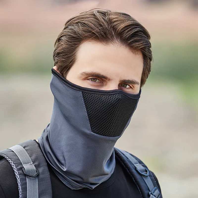 Outdoor Mens Hiking Cycling Mask Scarf Breathable Neck Gaiter Sport Motorcycle Summer Sun Ultra UV Protection Face CoverW250512