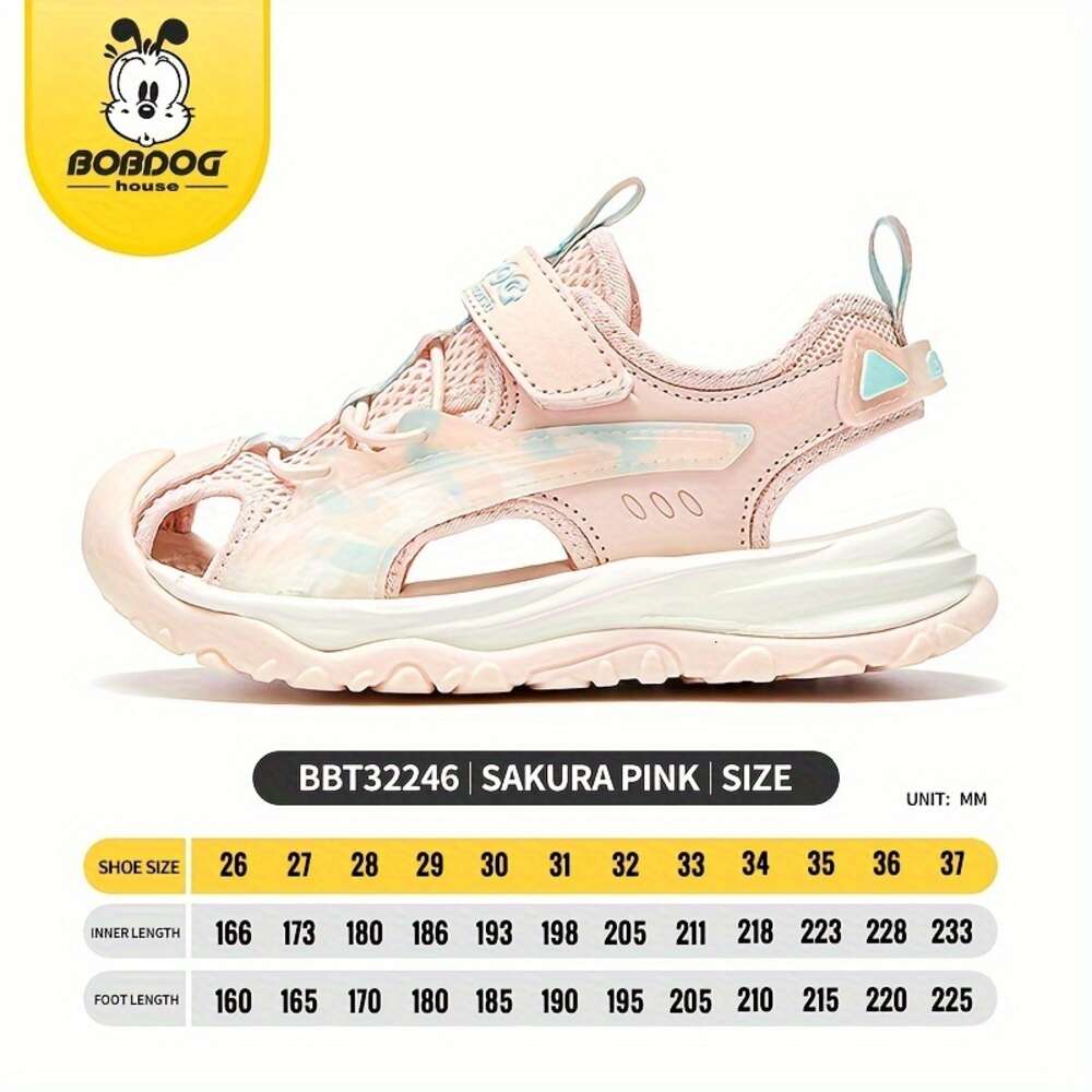 BOBDOG House Unisex Kid's Close Toe Breathable Sandals Comfy Durable Soft Sole Beach Water Shoes for Boy's & Girl's Outdoor Activities 