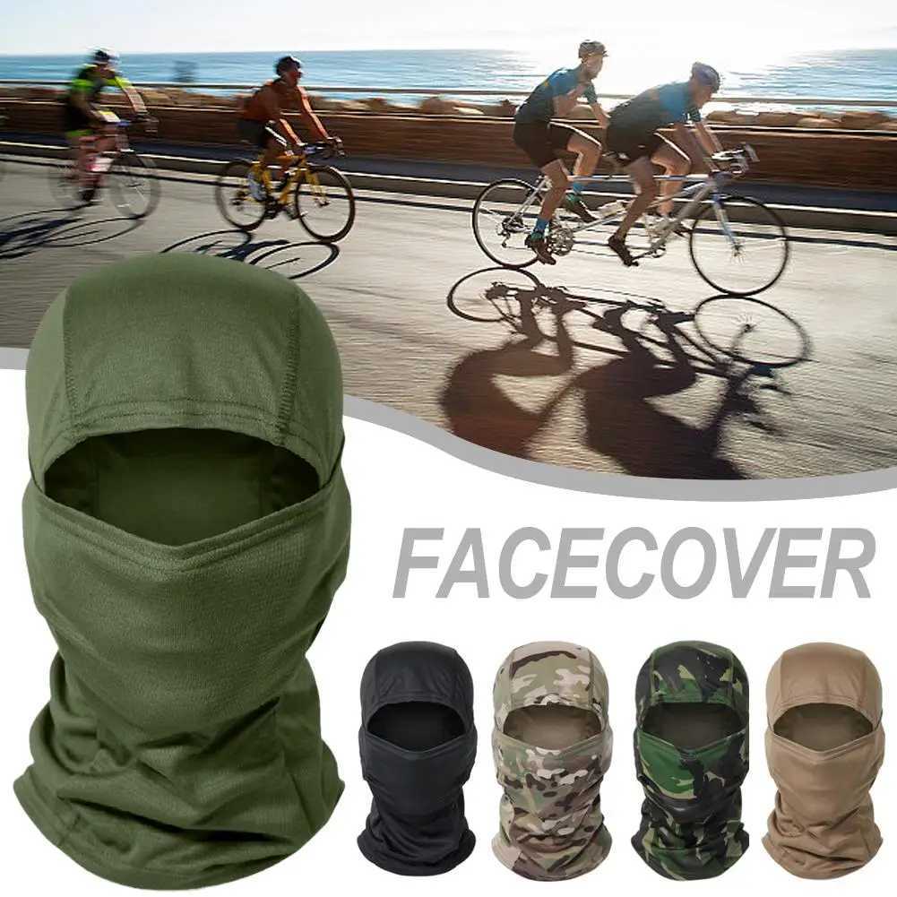 Balaclava Full Face Mask Cover Cycling Airsoft Hunting Hat Camouflage Balaclava Scarf Summer Sun Protection Cycling CapW250512