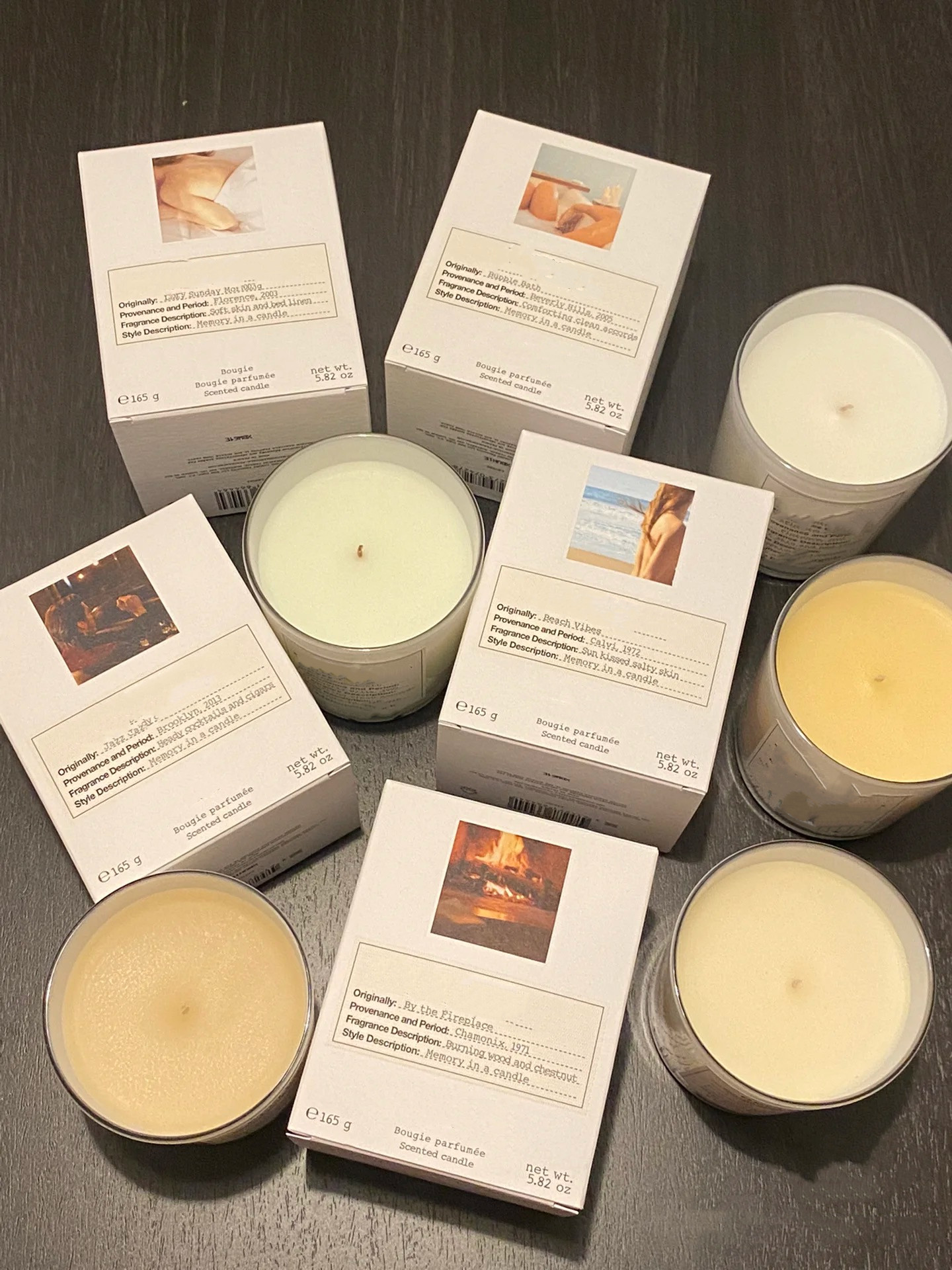 Scented Candle High Quality Fragrance Wax Incense Lazy Sunday Morning Perfume Candle 165g jazz club autumn vibes bubble bath Bougie Parfum Scented Can