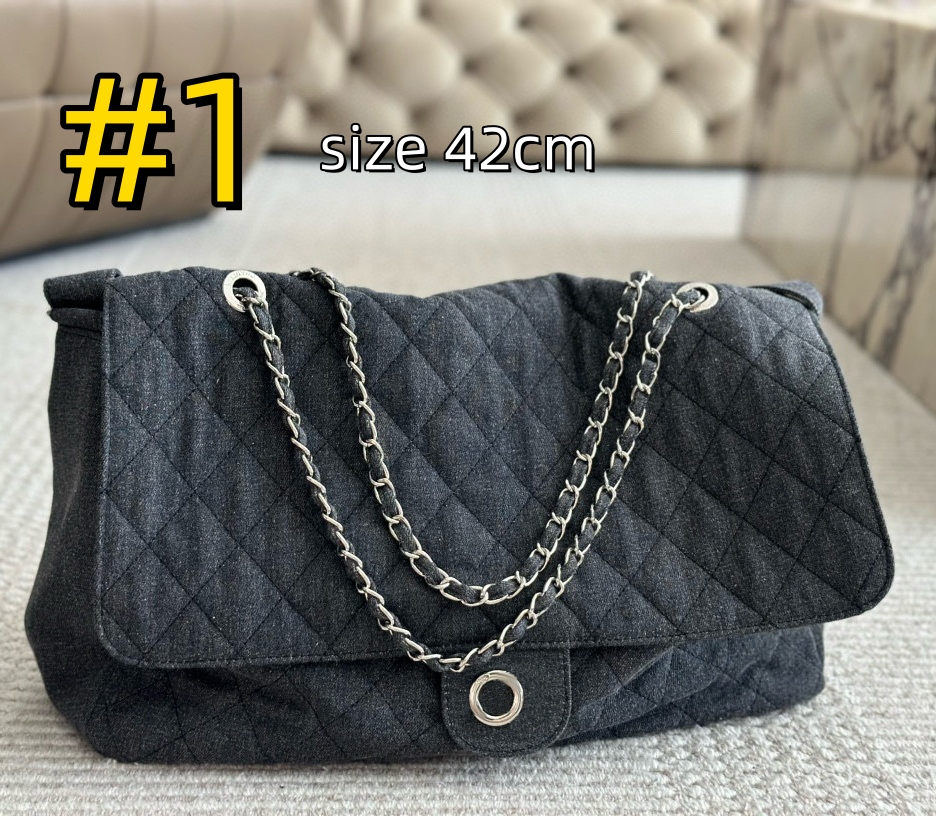 Deep - gray Denim Tote Bag: Stylish and Practical Casual Tote bag