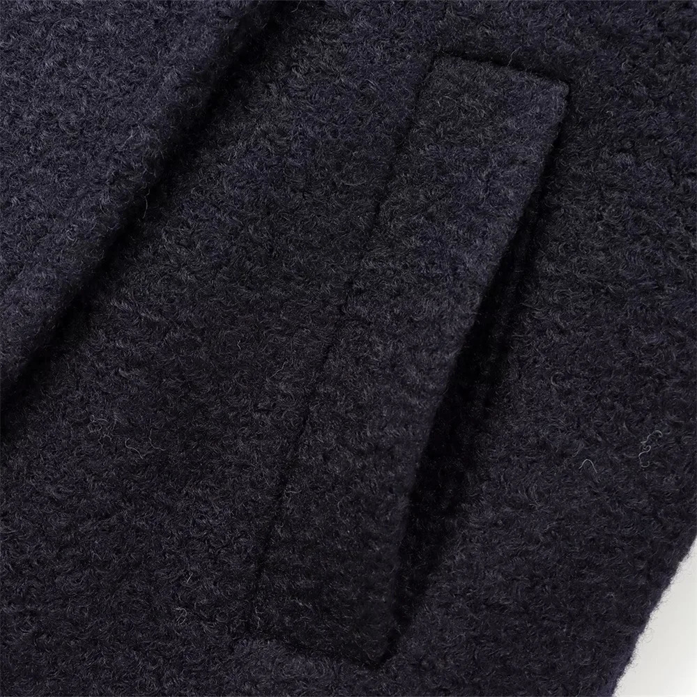 2024 RARF Autumn Womens European and American Style French n Fashion Pearl Leather Double breasted Coat 241122