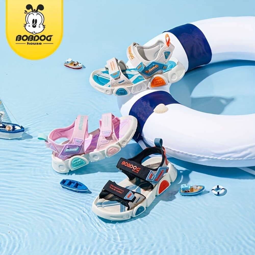 BOBDOG House Unisex Kid's Open Toe Breathable Sandals Comfy Durable Beach Water Shoes for Boy's & Girl's Outdoor Activities BMT22250