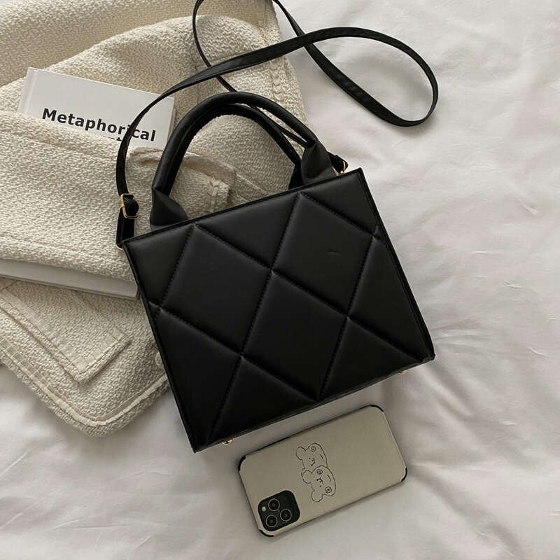 Casual Large Capacity Ladies Handbags Top-handle Fashion Plaid Crossbody Shoulder Bags For Women Gift