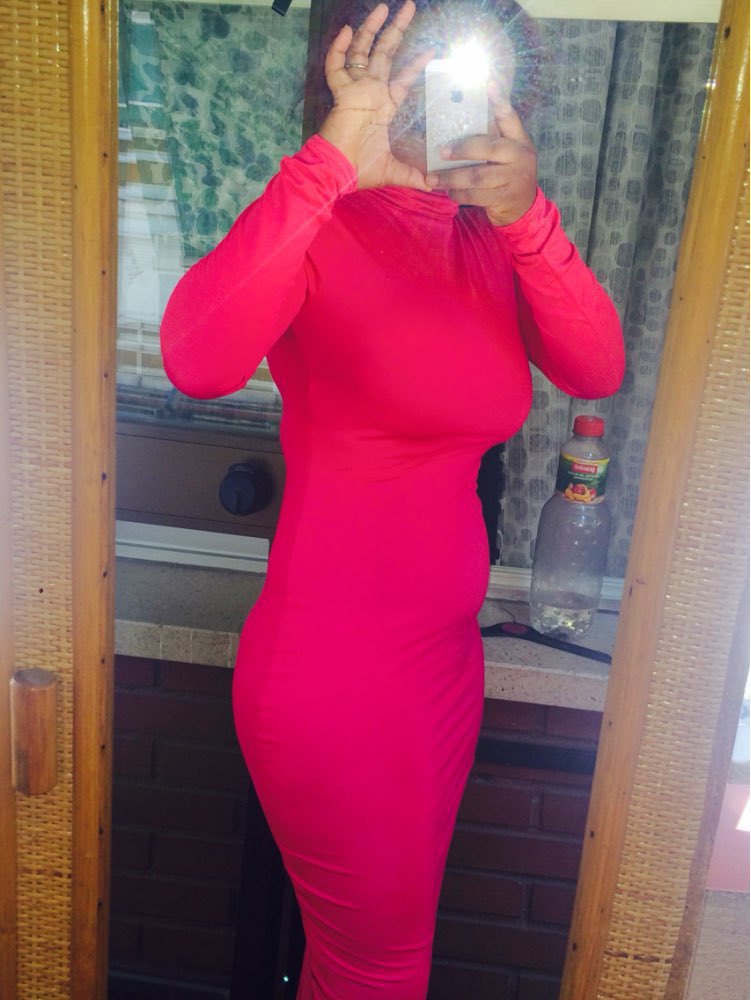 designer dresses for women Kleider designer womens clothing luxury clothes women Long-sleeved high-neck dress for hot girls waist tight sexy hip-cover