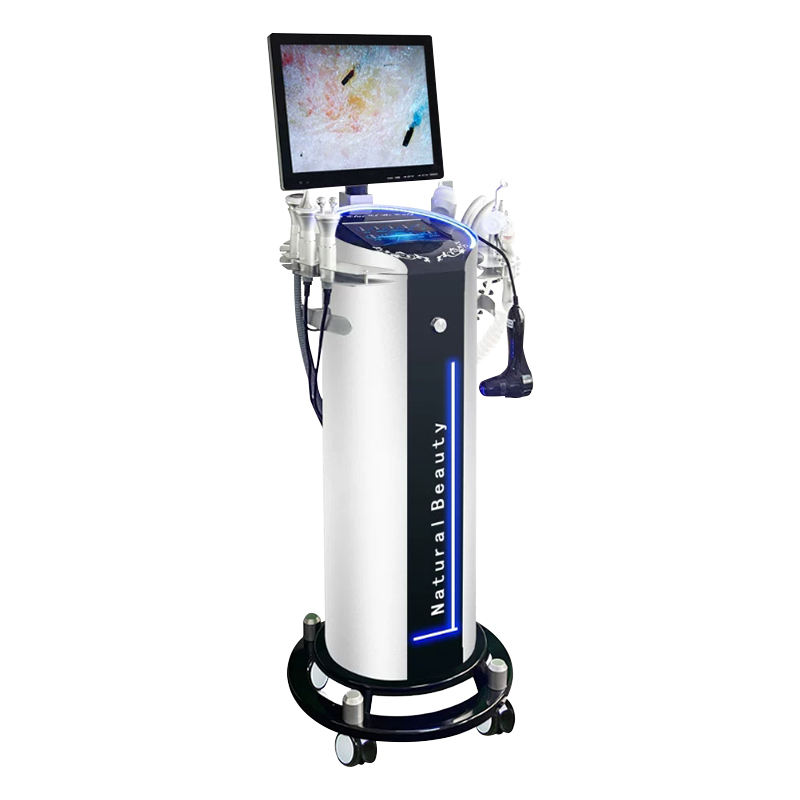 11 in 1 Multifunction beauty diamond crystal aqua peel hydro dermabrasion facials machine with Detection screen