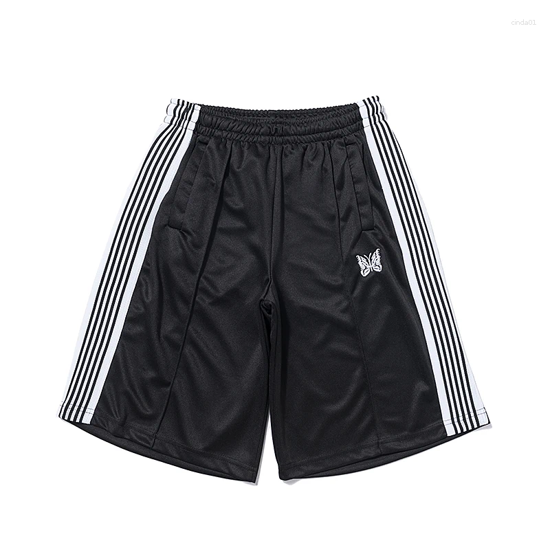 Men's Pants Limited Blue Butterfly Embroidery Stripes Jackets Black Sweatpants Men Women Tracksuit