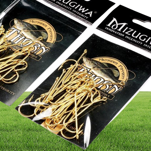 Fishing Hooks 500pcs Long Shank Aberdeen Fresh Water Living Baits Hook Fish Jig PanFish Crappie Tackle Gold