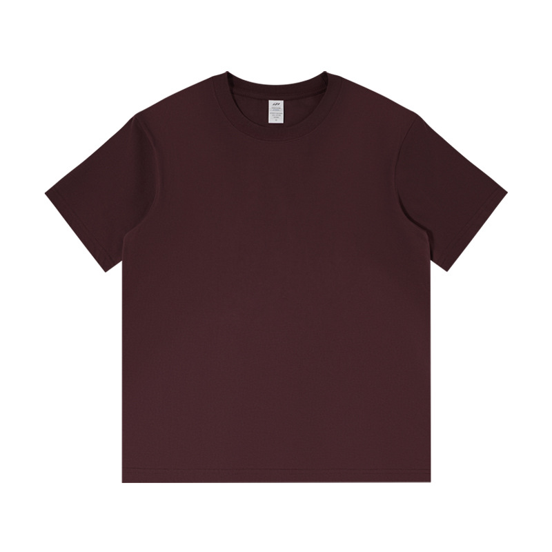 2024 Summer mens women shirts tees 230g heavy cotton short sleeve T-shirts men loose solid color base shirt T shirt white clothes shirt Breathable S-4