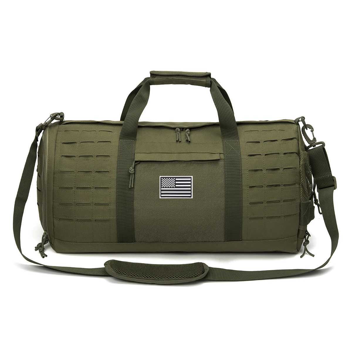 40L Sport Gym Bag Tactical Travel Duffel Bag For Men Basketball Weekender Bag carry lage travel bags Training BagXJ241122