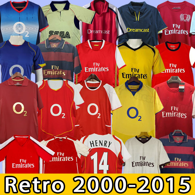Arsen Retro HIGHBURY SOCCER JERSEYS PIRES HENRY REYES BERGKAMP ADAMS 00 02 01 03 04 05 06 07 08 11 12 13 15 2000 2001 2002 2003 2004 2011 2012 2007 2008 2009 2013 gunners