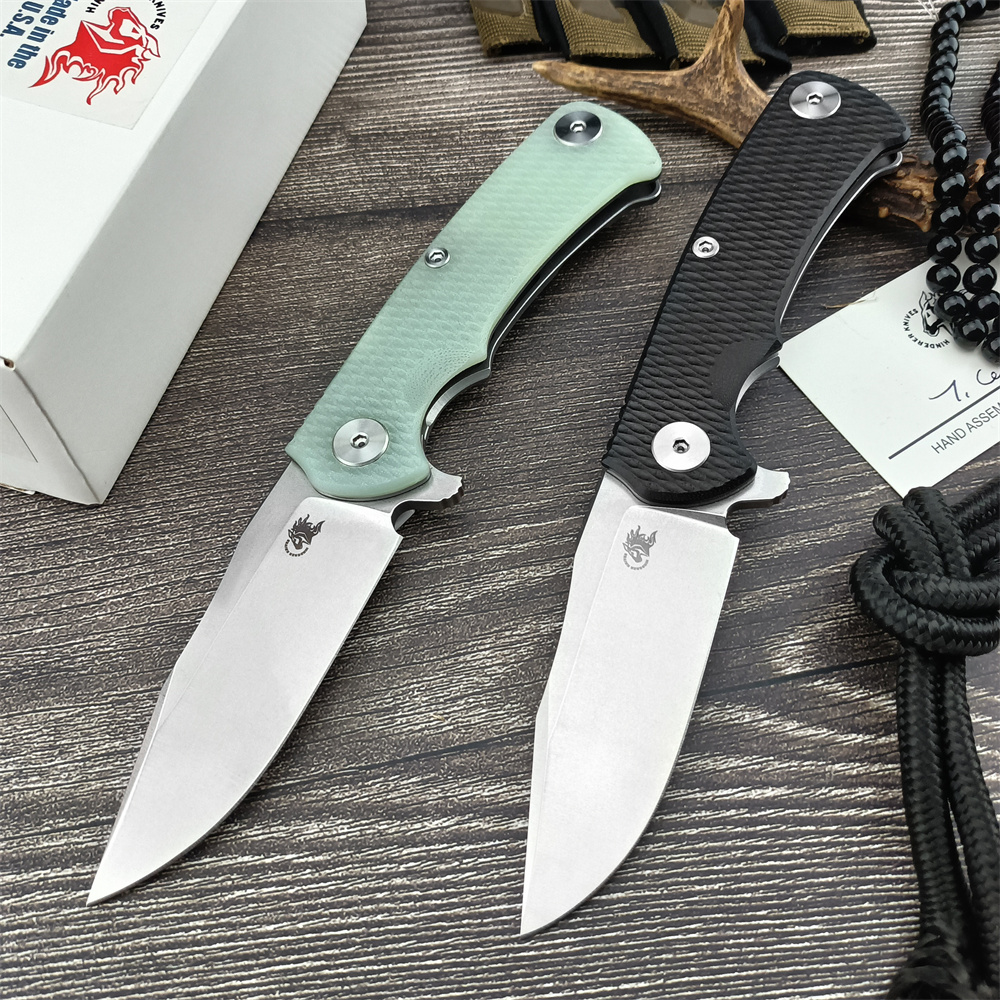 Rick Hinderer XM18 Folding Blade Knife D2 Steel G10 Handle Flipper Assisted Tactical Pocket Knives Self Defense EDC Multitools