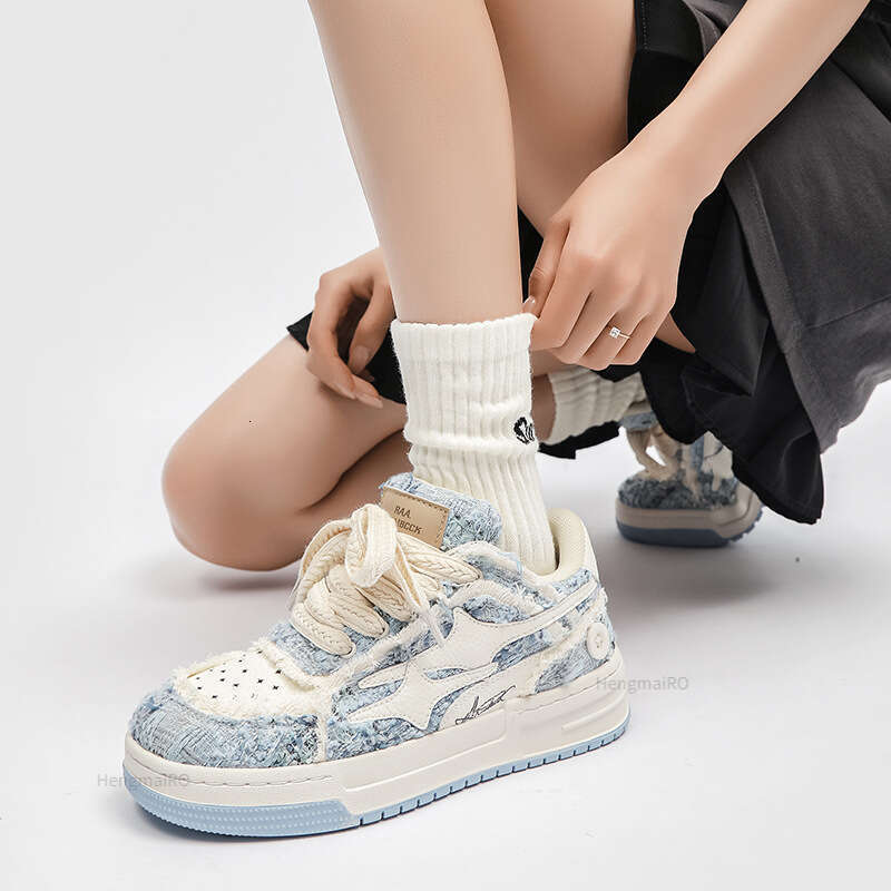 Women For Men Tennis Retro Y2K Star Skateboard Streetwear Fashion Male Sneakers Couple Outdoor Sports Casual Shoes
