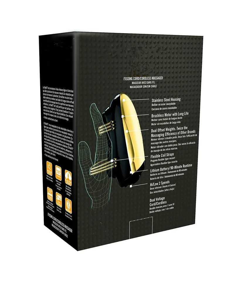 Cordless Metal Handheld Heat Massager Mens Barberology Massager USB Charge Vibration Professional Head Massage 2 Massage NodesXJ241123