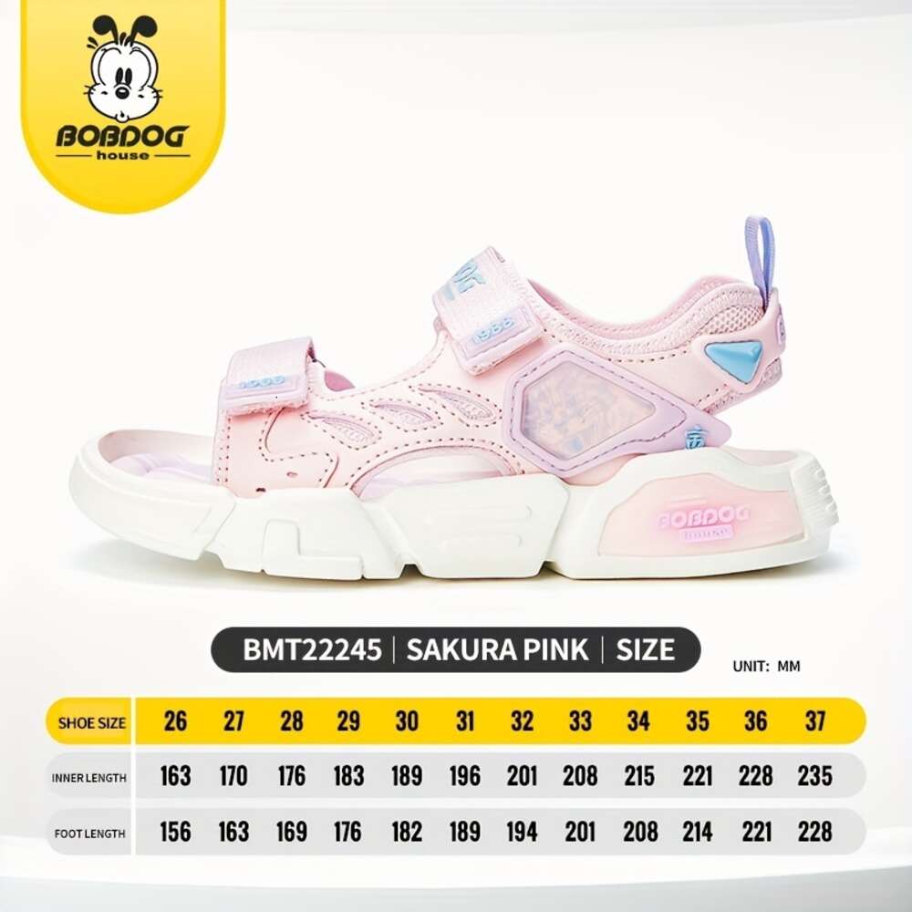 BOBDOG House Unisex Kid's Adorable Solid Colour Open Toe Sandals Comfy Durable Beach Water Shoes for Boy's & Girl's Outdoor Activities 