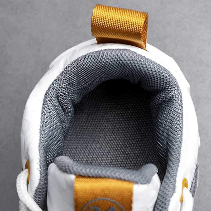 Athletic Outdoor Childrens High Top Basketball Shoes for Boy and Girl Number 24 Kids Sport Trend Sneakers Q250420