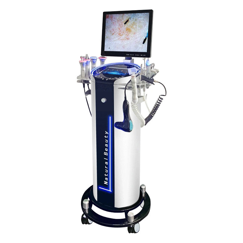 11 in 1 Multifunction beauty diamond crystal aqua peel hydro dermabrasion facials machine with Detection screen