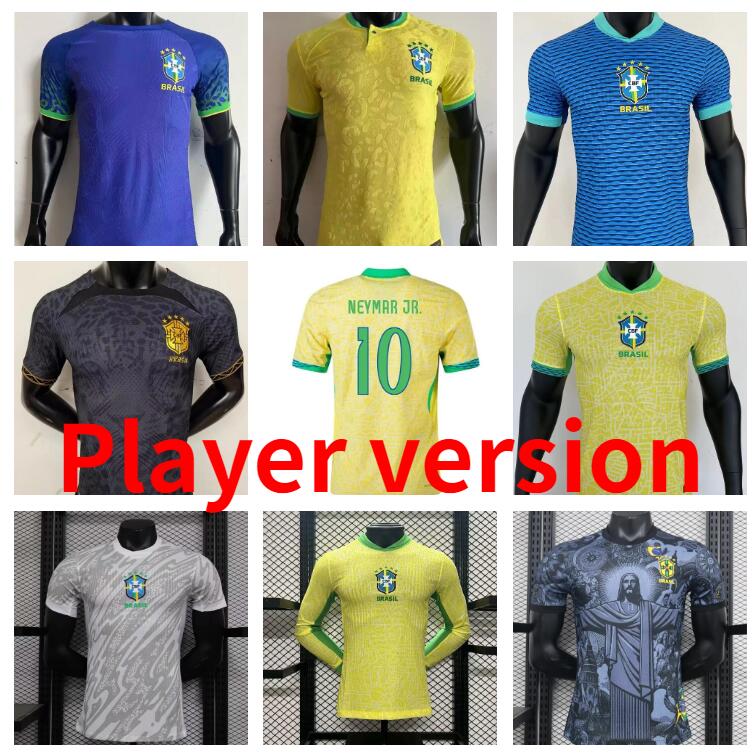 23 24 25 brasil Richarlison ENDRICK soccer jerseys Long sleeved player version 2024 VINI JR CASEMIRO G.JESUS NEYMAR JR RODRYGO football shirt brasils maillot de foot
