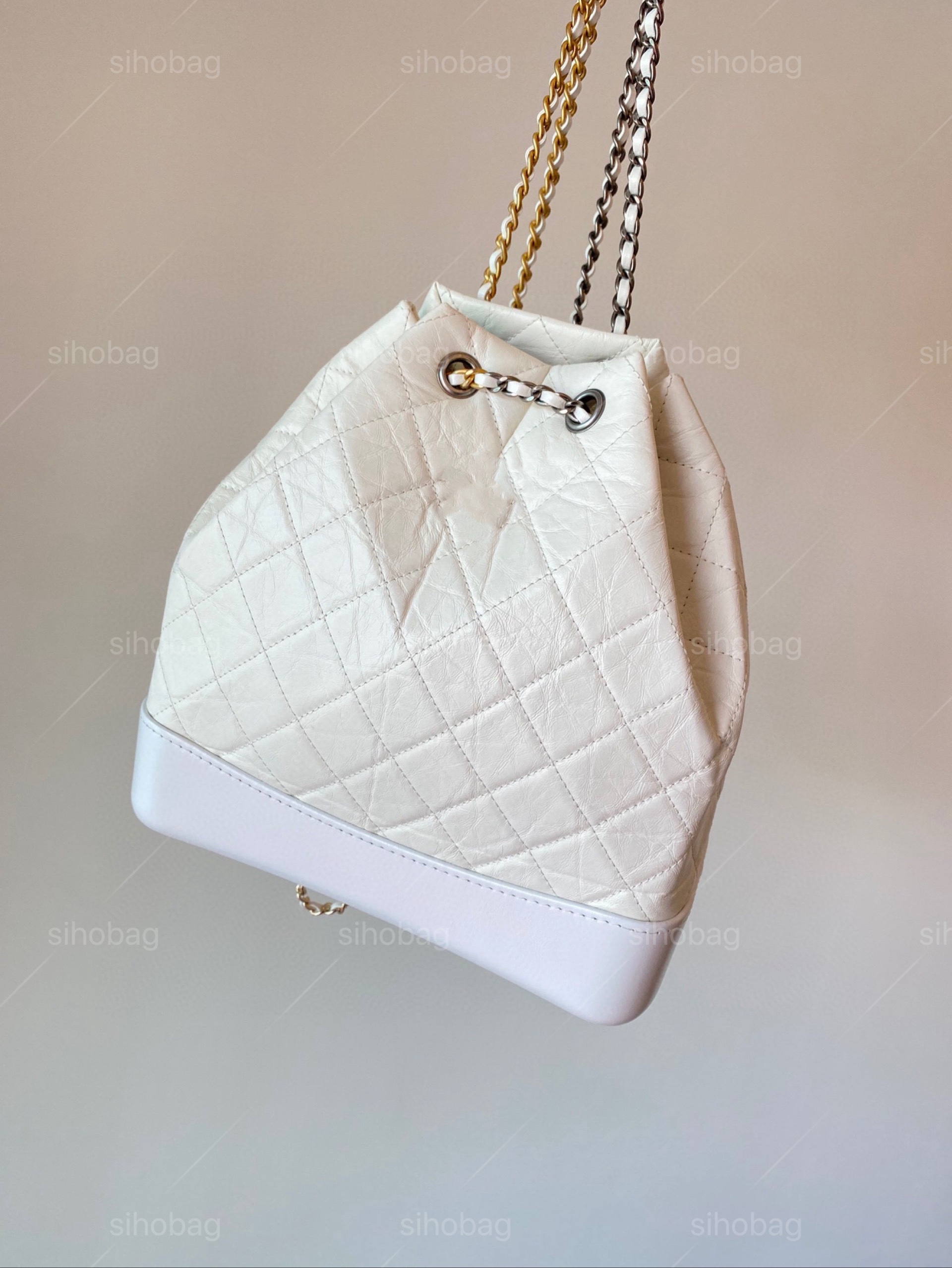 Classic Gabrielle Backpack Mirror Quality Hobo Chains Tote Travel Designer Lady Sg Vintage Handbag Fashion Shoulder Bag Original Leather Full Package