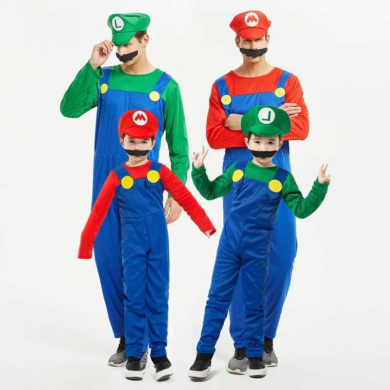 Anime Festival cosplay costumes parents childrens character performances childrens Mario costumes super Mario costumes W241122