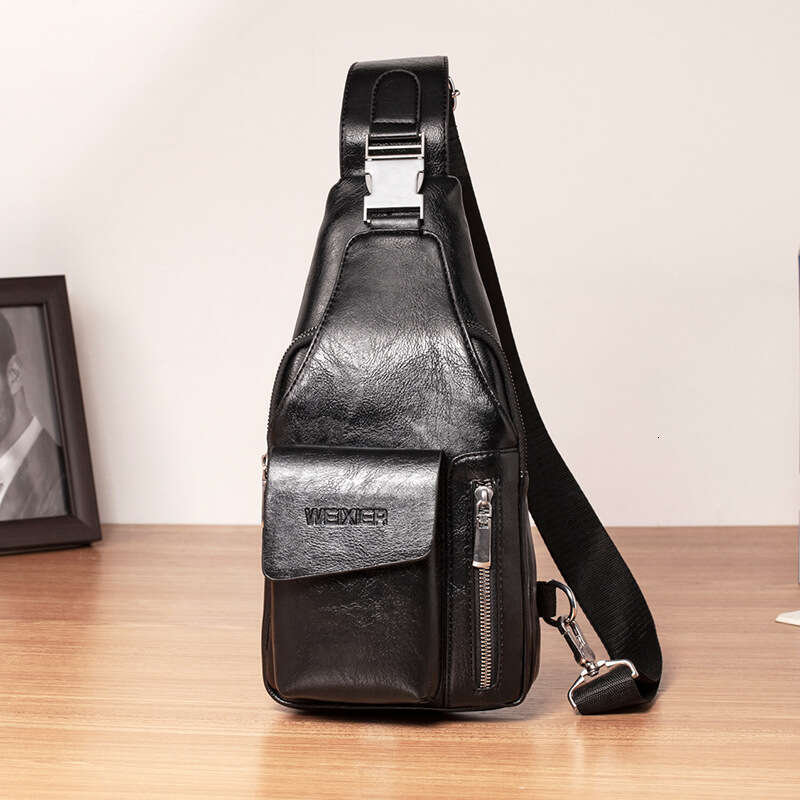 Men Cross body Sg Backpack Shoulder Messenger Bag Travel Fashion Trend Casual Retro PU Leather Male Crossbody Side Chest Bags