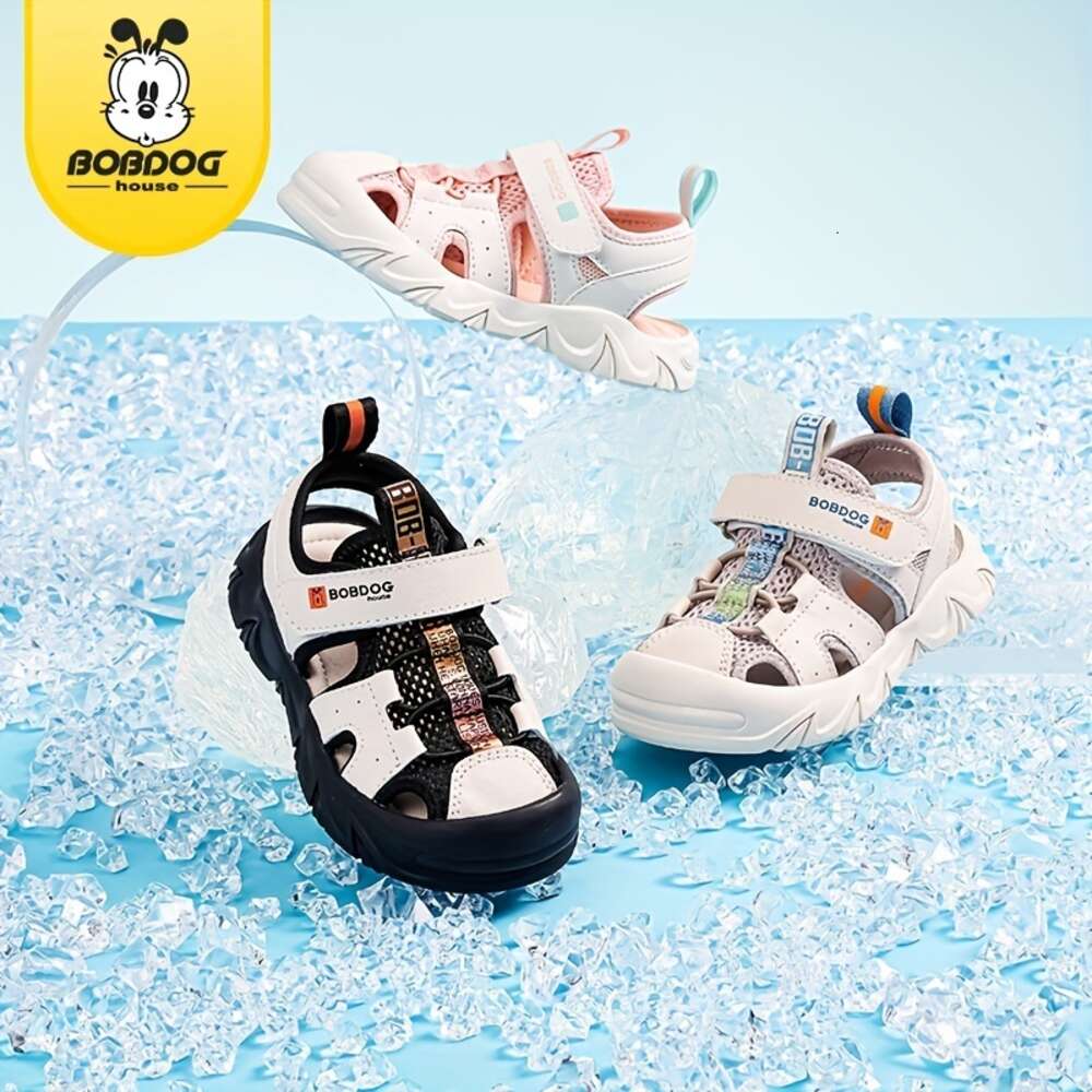 BOBDOG House Unisex Kid's Close Toe Breathable Sandals, Comfy Non Slip Durable Shoes for Boy's & Girl's Outdoor Activities BJ32259