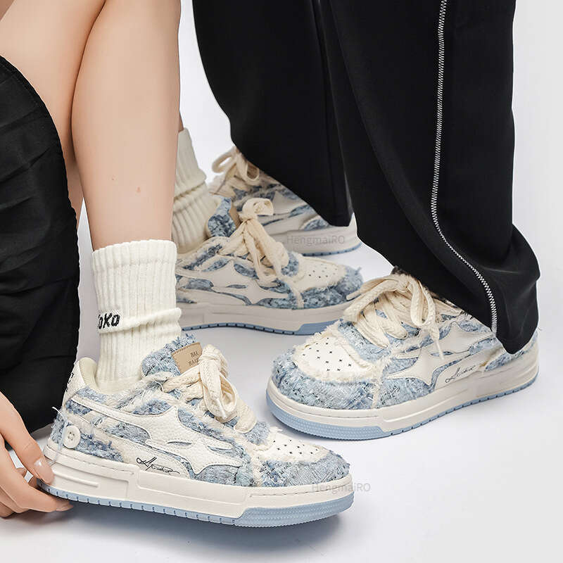 Women For Men Tennis Retro Y2K Star Skateboard Streetwear Fashion Male Sneakers Couple Outdoor Sports Casual Shoes