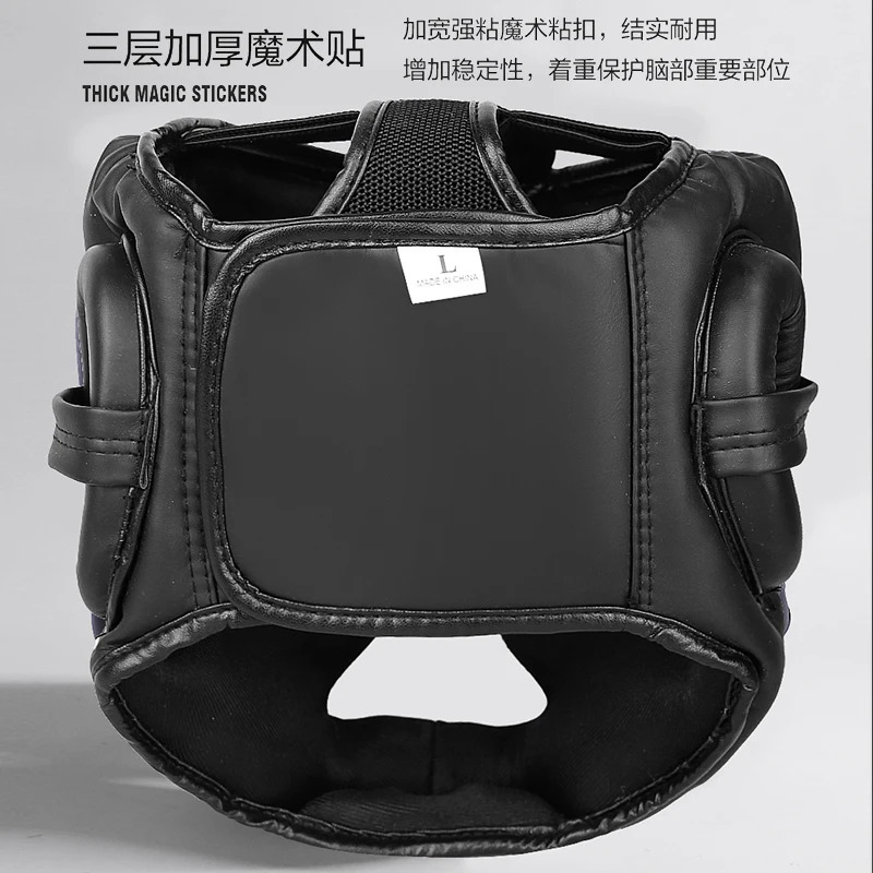 Kick Boxing Helmet Karate Muay Thai Guantes De Boxeo Free Fight Headgear MMA Head Guard Sanda Training Adults Kids Equipment 240416