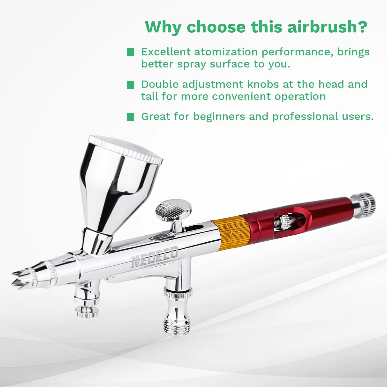 DualAction Airbrush with 30psi Auto Stop Compressor Kit Air Brush Spray Gun for Makeup Nail Paint Tattoo Body Cake Car Barber 241121