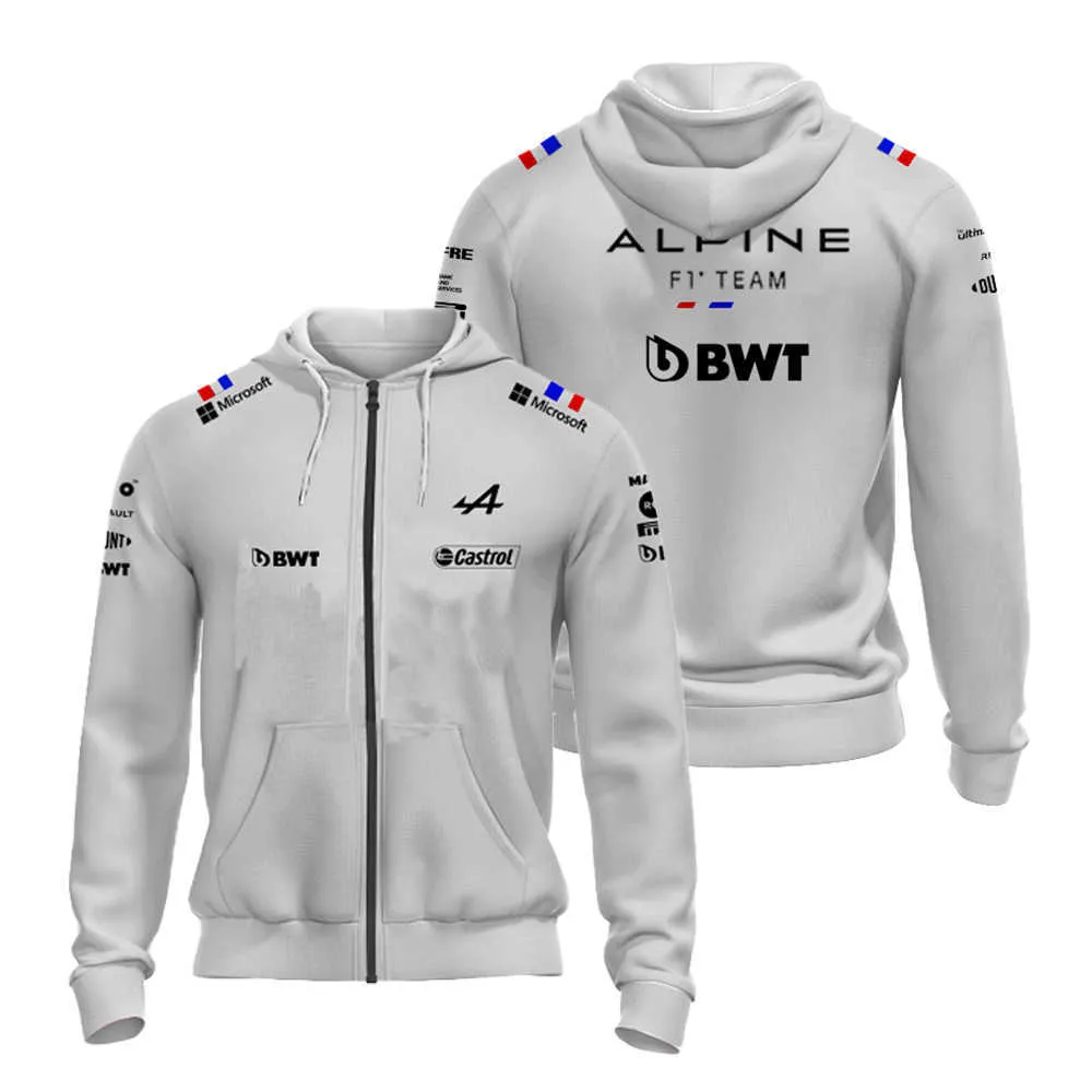 Sweats à capuche pour hommes 2023 Nouvelle veste F1 Sweat à sweat officiel Sale Racing Sports Shirt Forma Forma One Alpine Team Alonso Blue H Dhv