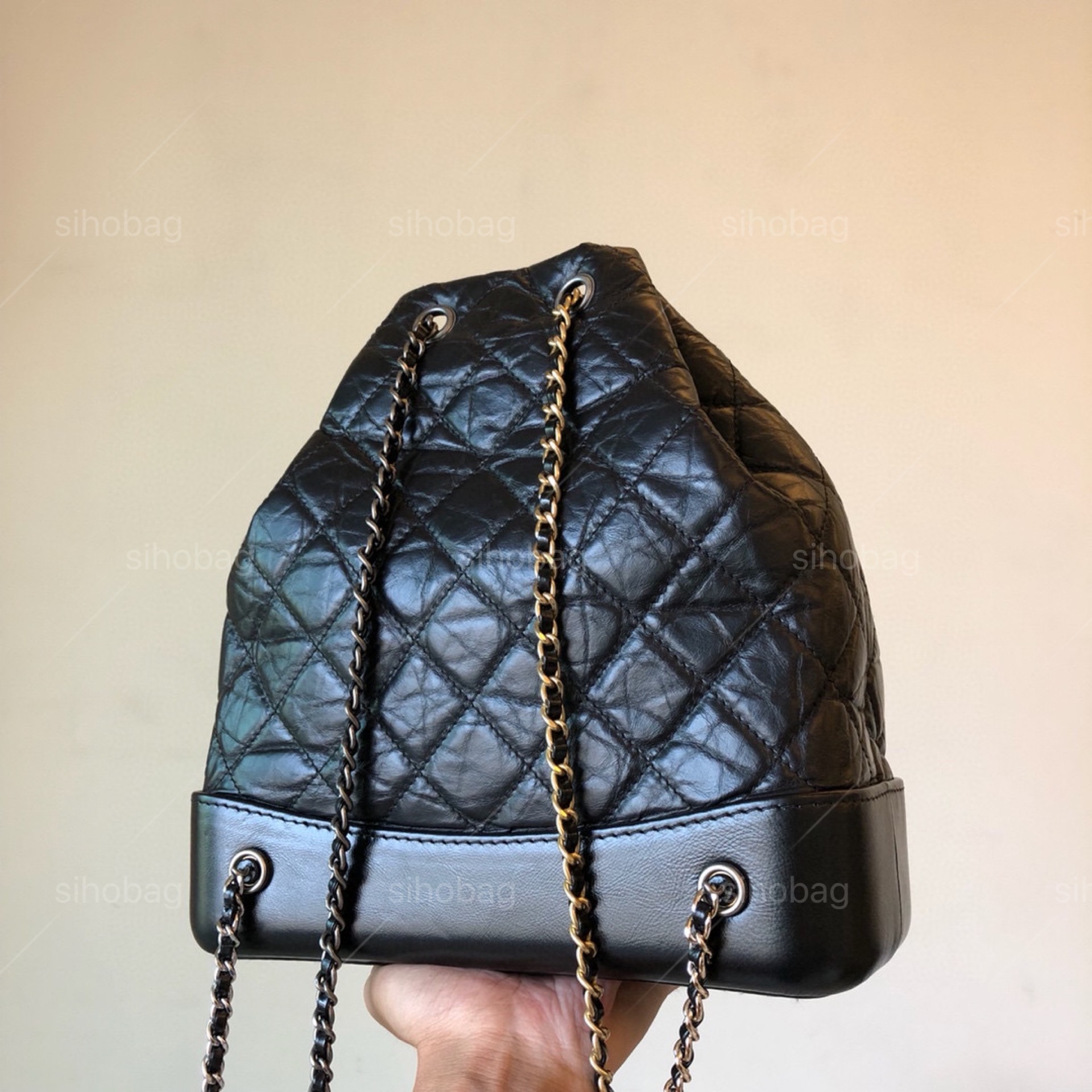 Classic Gabrielle Backpack Mirror Quality Hobo Chains Tote Travel Designer Lady Sg Vintage Handbag Fashion Shoulder Bag Original Leather Full Package
