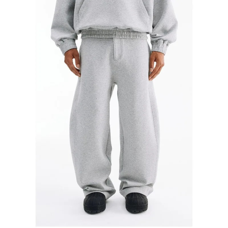 QWEEK America Casual Grey Sweatpants Men Basic Baggy Classical Sports Pants Woman Joggers Korean Black Wide Leg Trousers 241121