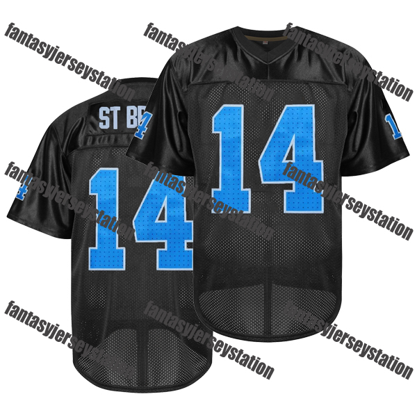 #14 St. Brown 26 Gibbs Jack Goff Embroidery 5 Montgomery Polyester Embroidered Football Jersey, Sports Fan V-Neck Shirt, Breathable Athletic Training 