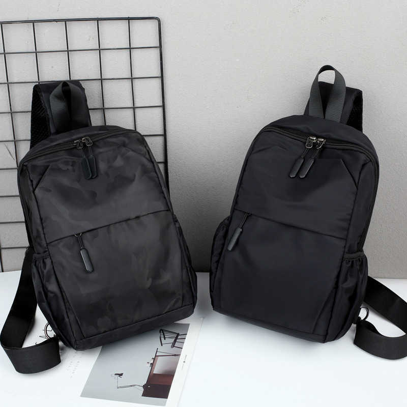 men's chest bag fashion trend single shoulder diagonal bag large capacity chest bag small backpack men and women 241123