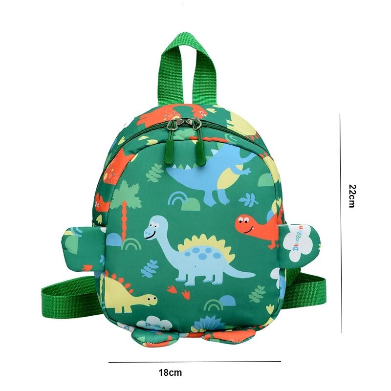 PT040,Cute 2024 Cartoon Dinosaur Baby Backpacks Kindergarten Schoolbag Children Boys Girls School Bags Adjustable Animals Kid Backpack
