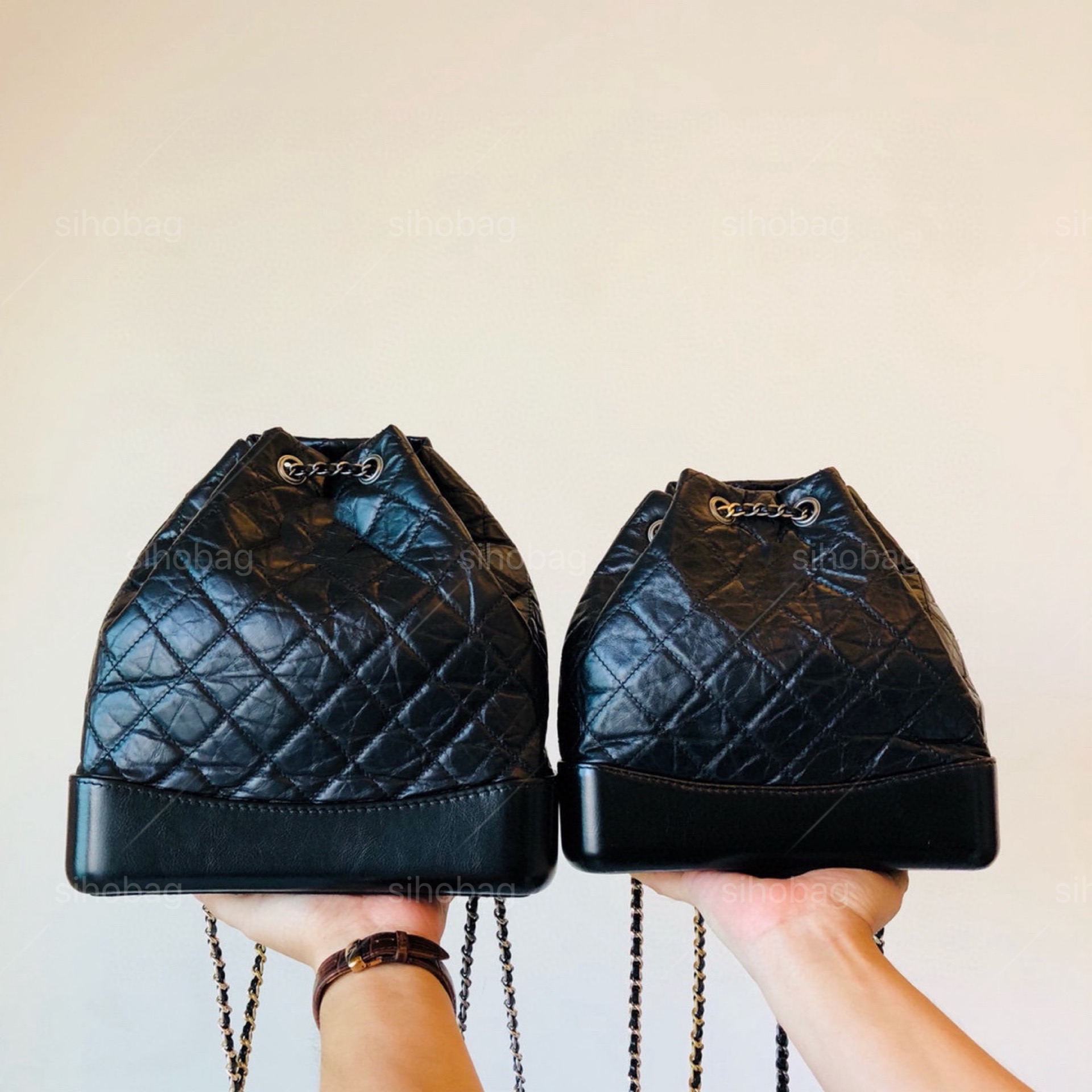 Classic Gabrielle Backpack Mirror Quality Hobo Chains Tote Travel Designer Lady Sg Vintage Handbag Fashion Shoulder Bag Original Leather Full Package