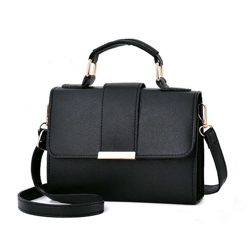 Simple Design Small Top-handle Bags Women, Pu Leather Casual Square Crossbody Shoulder Bag For Daily Used